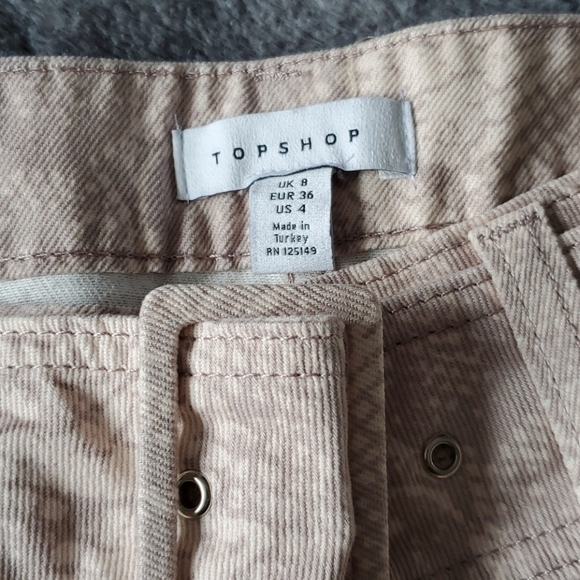 Topshop Print jean skirt - Picture 2 of 3